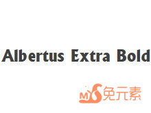 Albertus Extra Bold 英文字体下载
